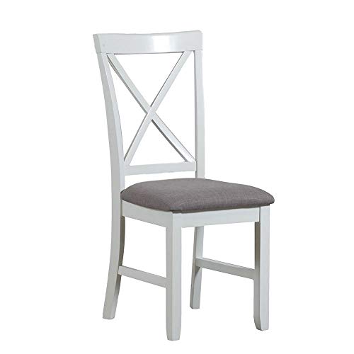 Powell Furniture Jane Side, Antique White Dining Chair,