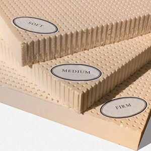 100% natural latex mattress topper - soft - 3" twin xl