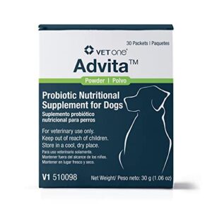 vetone advita probiotic nutritional supplement for dogs - 30 packets