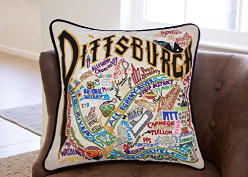 Catstudio Pittsburgh Embroidered Decorative Throw Pillow