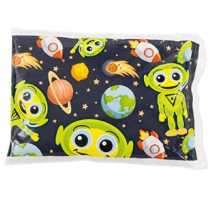 Bentology Kids Ice Packs for Lunch Boxes - 3 Reusable Packs Keeps Food Cold in Lunchboxes & Coolers - Non-Toxic, Safe, Durable - Alien