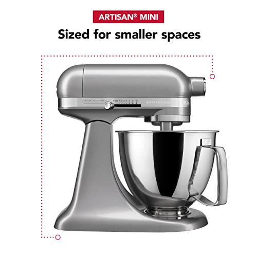 KitchenAid Artisan Mini 3.5 Quart Tilt-Head Stand Mixer - KSM3316X - Contour Silver