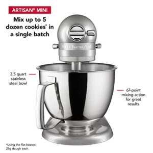 KitchenAid Artisan Mini 3.5 Quart Tilt-Head Stand Mixer - KSM3316X - Contour Silver