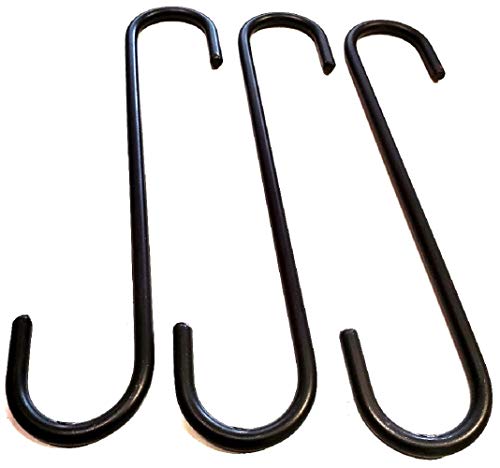 Wrought Iron 9 inch S" Hooks - Lot of 3 - Hand Made