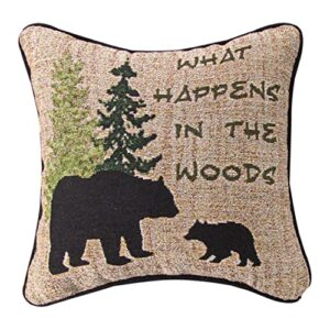 manual woodworker what happens in the wood 12" pillow
