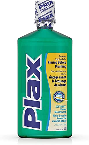 Plax Anti-Plaque Dental Rinse, Soft Mint - 24 Oz by Plax