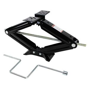 Quick Products QP-RVJ-S24 RV Stabilizing and Leveling Scissor Jack, 5,000 lbs. Max, 24" - Pair, Silver