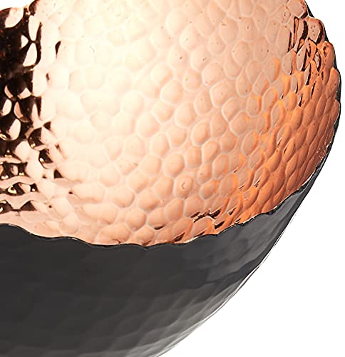 Elegance Eclipse Bowl, 7.25" x 6.5", Black/Copper