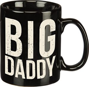 primitives by kathy stoneware coffee mug, 1 count (pack of 1), big daddy, 20 ounces, 4.5"w x 5"h