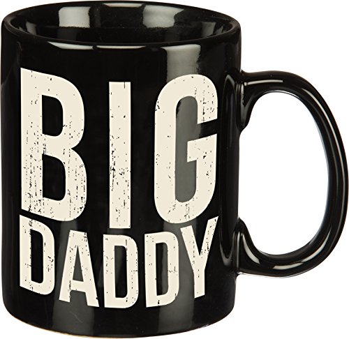 Primitives by Kathy Stoneware Coffee Mug, 1 Count (Pack of 1), Big Daddy, 20 ounces, 4.5"W x 5"H