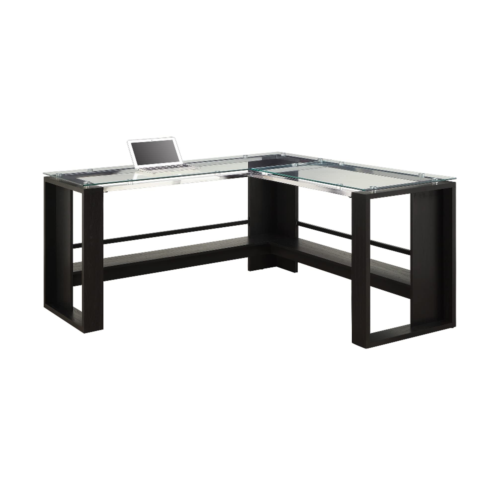 Whalen Jasper 60"W L-Shape Corner Desk, Espresso