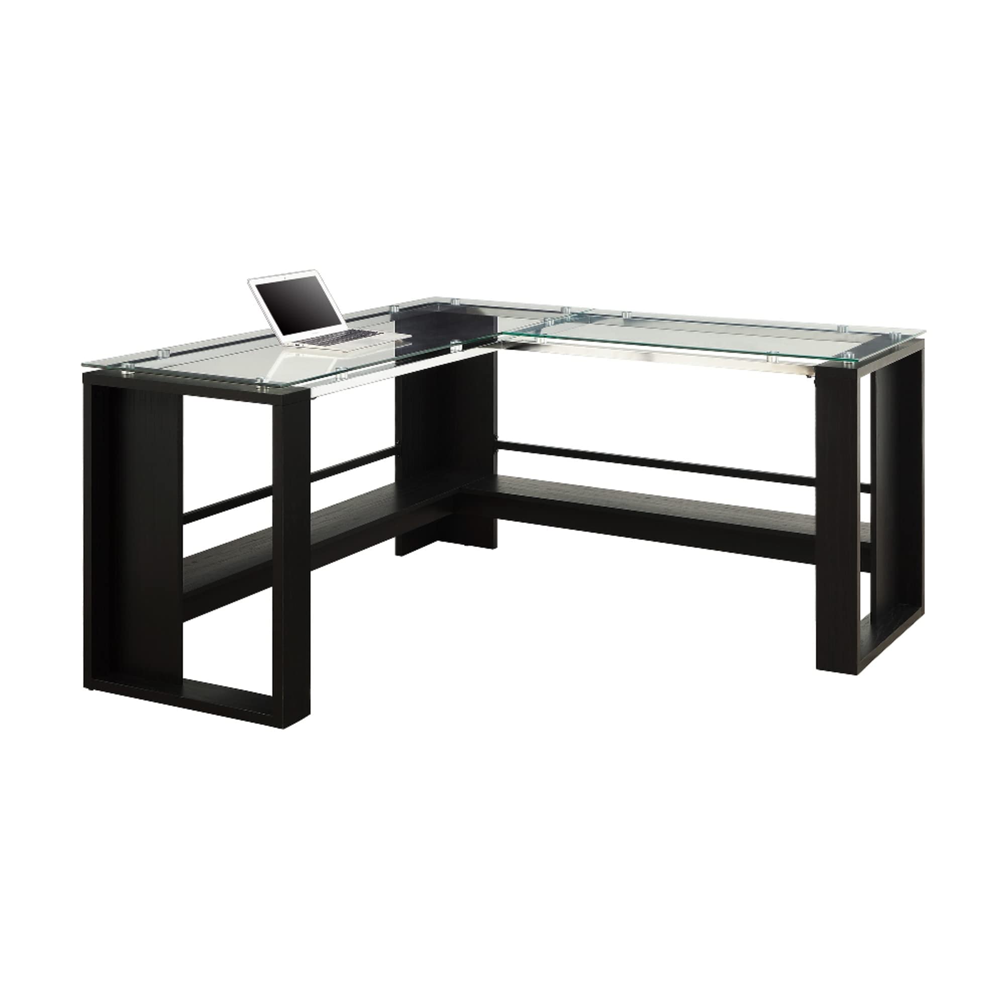 Whalen Jasper 60"W L-Shape Corner Desk, Espresso