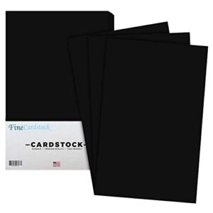 eclipse black premium color card stock paper | 50 per pack | superior thick 65-lb cardstock, perfect for school supplies, holiday crafting, arts and crafts | acid & lignin free | 11 x 17