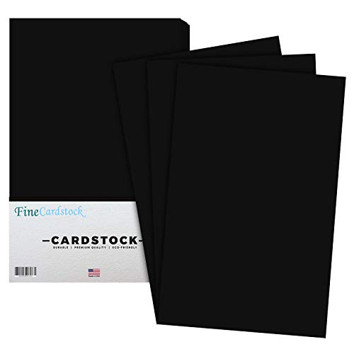 Eclipse Black Premium Color Card Stock Paper | 50 Per Pack | Superior Thick 65-lb Cardstock, Perfect for School Supplies, Holiday Crafting, Arts and Crafts | Acid & Lignin Free | 11 x 17