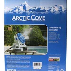 Arctic Cove MBF0181 18V Lithium Ion Powered Cooling Bucket Top Variable Speed Fan and Water Mister (18V Battery and Charger Included, 5 Gallon Bucket Not Included)