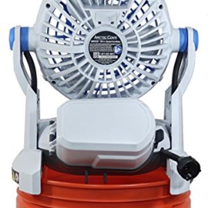 Arctic Cove MBF0181 18V Lithium Ion Powered Cooling Bucket Top Variable Speed Fan and Water Mister (18V Battery and Charger Included, 5 Gallon Bucket Not Included)