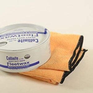 Collinite 885 Heavy Duty Fleetwax Paste and Towel Combo