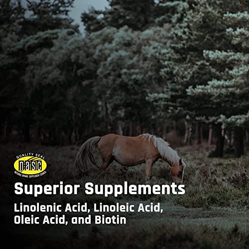 Majesty's Omega Wafers - Superior Horse / Equine Skin, Coat, and Immune Support Supplement - Omega 3, 6, 9, and Biotin - 30 Count (1 Month Supply)