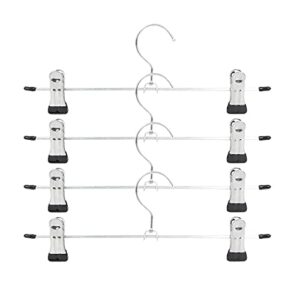 bestvalue go skirt pant boot hanger with 2 adjustable clips, 5-pack