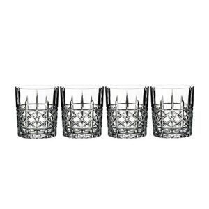 marquis by waterford,crystal, brady double old fashion, set of 4