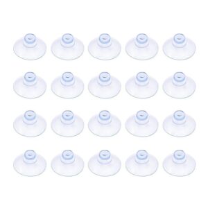 Outus Small Clear Plastic Suction Cup Without Hooks -20 mm -20 Packs