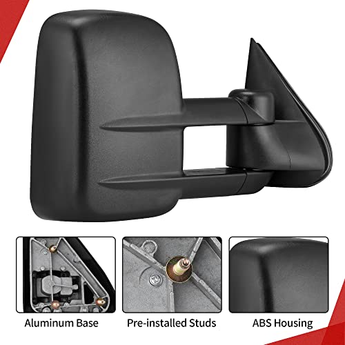 YITAMOTOR Towing Mirrors Compatible with Chevy GMC 1999-2006 Silverado Sierra (2007 Classic Only), 2000-2006 Chevy Tahoe Suburban 1500 2500 GMC Yukon XL Truck