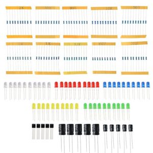 Smraza Basic Starter Kit for Arduino,Breadboard, Power Supply, Jumper Wires, Resistors, LED, Electronic Fun Kit Compatible with Arduino R3, Mega2560, Nano, Raspberry Pi