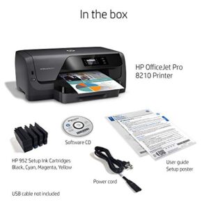 HP OfficeJet Pro 8210 Wireless Color Printer, HP Instant Ink or Amazon Dash replenishment ready (D9L64A),Black