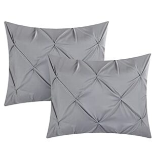 Chic Home 9 Piece Louisville Bedding Set, Full, Grey