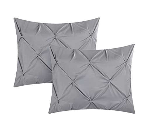 Chic Home 9 Piece Louisville Bedding Set, Full, Grey