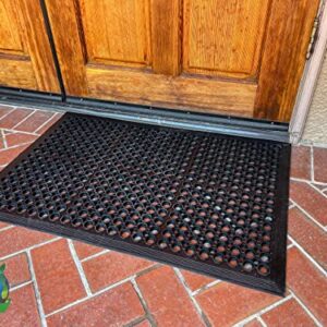 Envelor Anti Fatigue Rubber Floor Mat Restaurant Kitchen Drainage Mat Door Mats Durable Non-Slip Bar / Utility Mat Indoor Outdoor Wet Area 24" x 36"