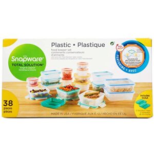 snapware 38pc plastic food storage set