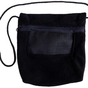 Bonding Carry Pouch for Sugar Gliders and Other Small Pets (Black)