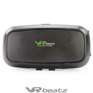 VR Headset Virtual Reality Goggles V2 by VR beatz - Deep Immersive Experience on 3D Movies & Games, Extra Ventilation, Light Weight & Comfortable, fits 4-6" iPhone Samsung Galaxy