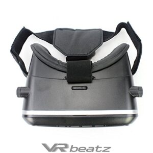 VR Headset Virtual Reality Goggles V2 by VR beatz - Deep Immersive Experience on 3D Movies & Games, Extra Ventilation, Light Weight & Comfortable, fits 4-6" iPhone Samsung Galaxy