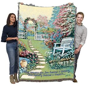 pure country weavers when someone you love becomes a memory 2 blanket by joseph lee - sympathy bereavement gift tapestry throw woven from cotton - made in the usa (72x54)