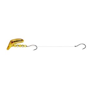 lindy lil guy transparent yellow #4 hook, 1 inch