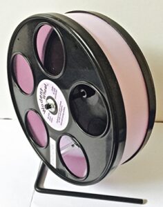 8" wodent wheel for small animals lavender w. black panels