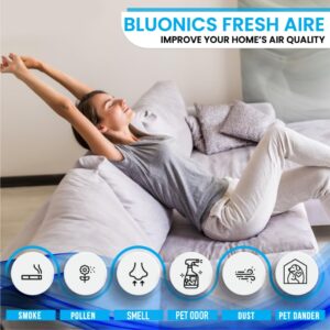 Bluonics Fresh Aire 4-Pack Water Air Washer, Air Revitalizer & Freshener with a bottle of of Lavender Fragrance with Night Light 7 LED Changing Colors & White Noise