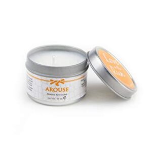 AROUSE Scent Pheromone Massage Candle by Eye of Love LGBTQ - for Female to Attract Female - Made with a shea Butter Base - 1.67 fl oz / 50 ml