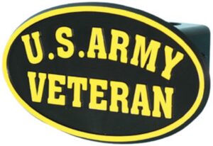 us army veteran abs hitch cover with quick loc