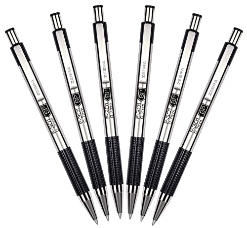 Zebra Pen BCA F-301 Stainless Steel Ballpoint Pens