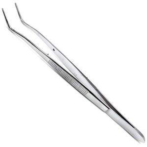 Meriam Foil Dental Cotton Tweezer Serrated Angled Beak Dressing Pliers Surgical Forcep Diagnostic Instruments