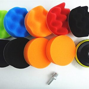 SHINA 12Pcs 6” 150mm Sponge Polishing Waxing Buffing Pads Kit Compound Polish Car