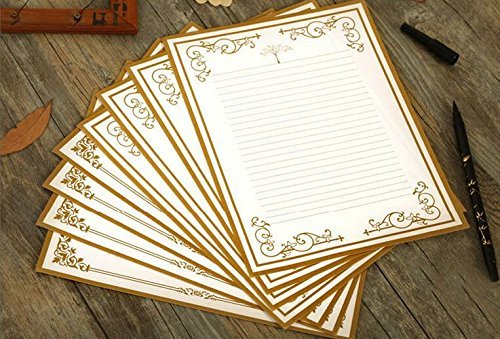 IMagicoo 64 Vintage Retro Cute Design Writing Stationery Paper Letter Set (White)