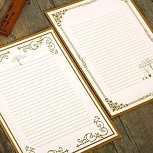 IMagicoo 64 Vintage Retro Cute Design Writing Stationery Paper Letter Set (White)