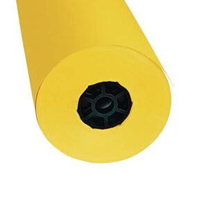 Colorations Dual Surface Paper Roll Classroom Supplies for Arts and Crafts Yellow (36" x 1000') (Item # DSYE)