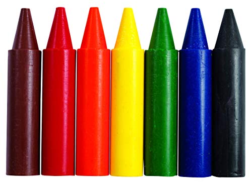 Colorations Chubby Crayons for Kids Set of 200 Rainbow Crayons Classroom Supplies (2-11/16"L x 9/16"Dia Each), Toddler Crayons, Bulk, Washable, Non-Toxic, Jumbo