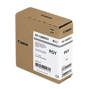 canon 0818c001aa (pfi-1300) ink (photo gray) in retail packaging