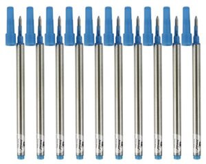 sipliv screw-type rollerball refills, pack of 10 pcs, 0.5 mm, blue ink